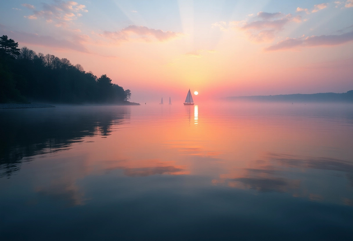 plage du lac de cazaux : immersion dans la nature -  plage  et  lac