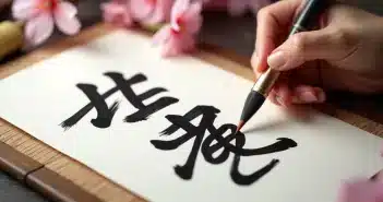 Symbole japonais : émulation de la nature dans la calligraphie traditionnelle